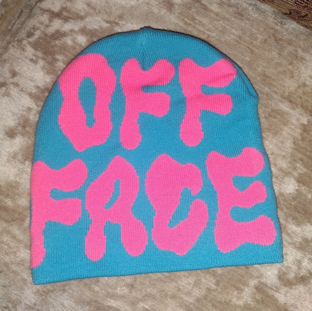 Kids Blue and Pink Beanie Toboggan